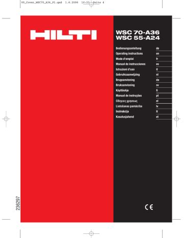 Hilti WSC 55-A24 Manual pdf